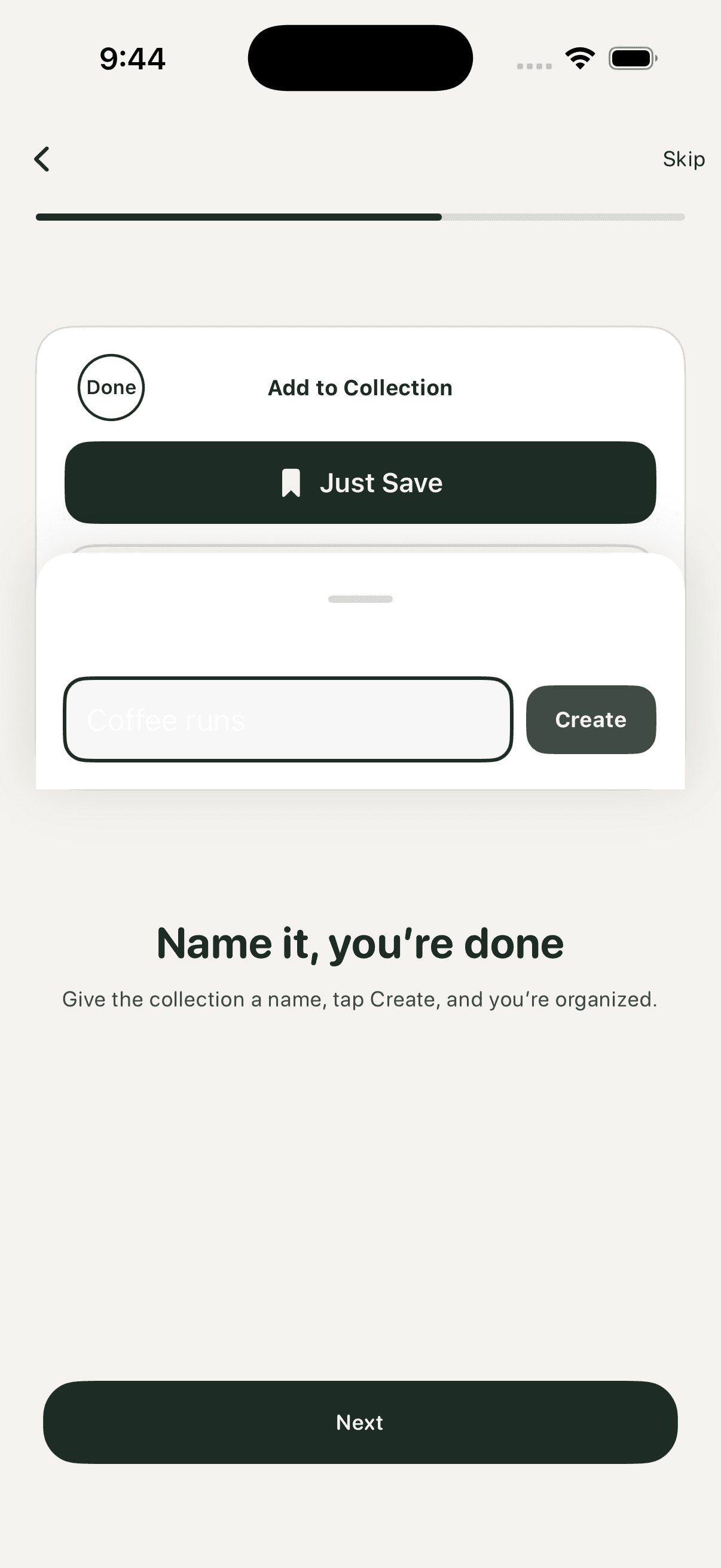 Spot Pro bookmark collections detail feature