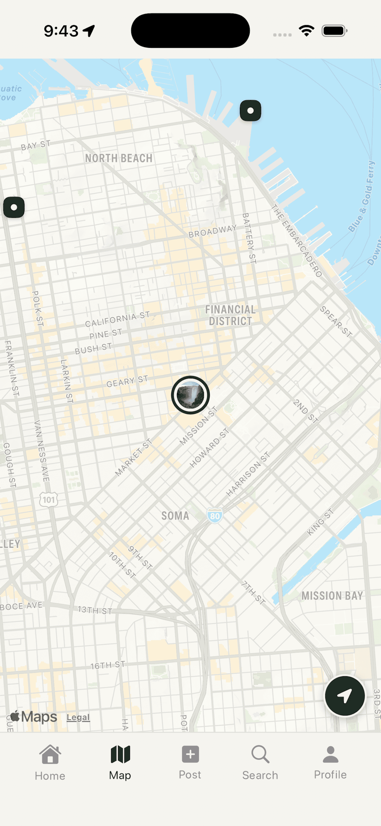 Spot map discovery screenshot